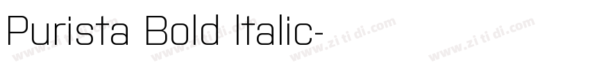 Purista Bold ltalic字体转换